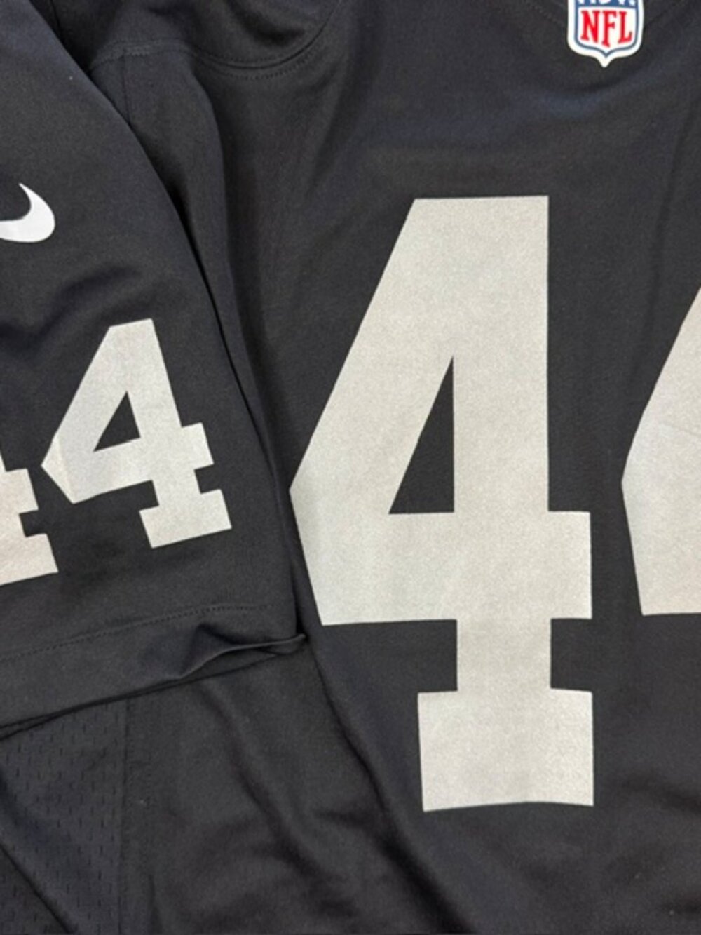 Nike LV Raiders Jersey Size XL NFL Players 44 Rinker - Picture 4 of 12
